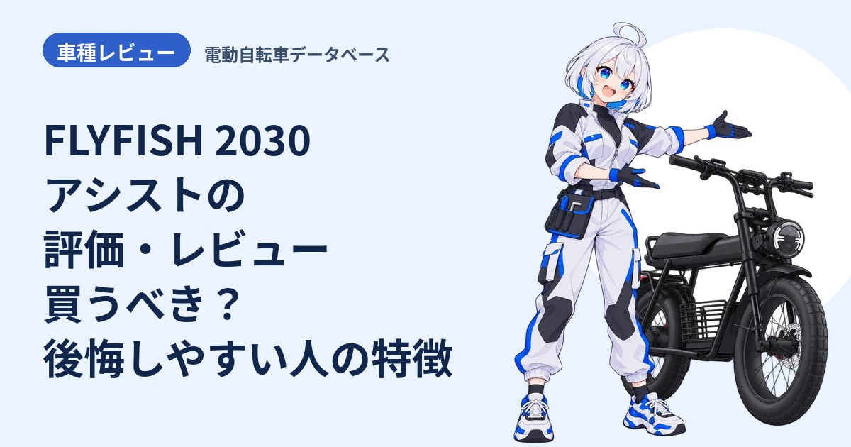 FLYFISH 2030 アシストの評価・レビュー 買うべき？後悔しやすい人の特徴