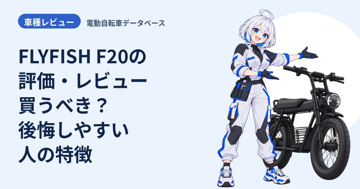 FLYFISH F20の評価・レビュー 買うべき？後悔しやすい人の特徴