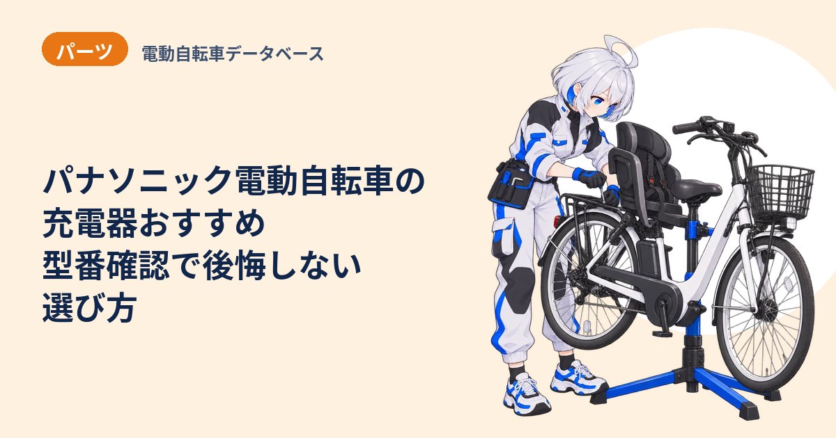 パナソニック電動自転車の充電器おすすめ 型番確認で後悔しない選び方