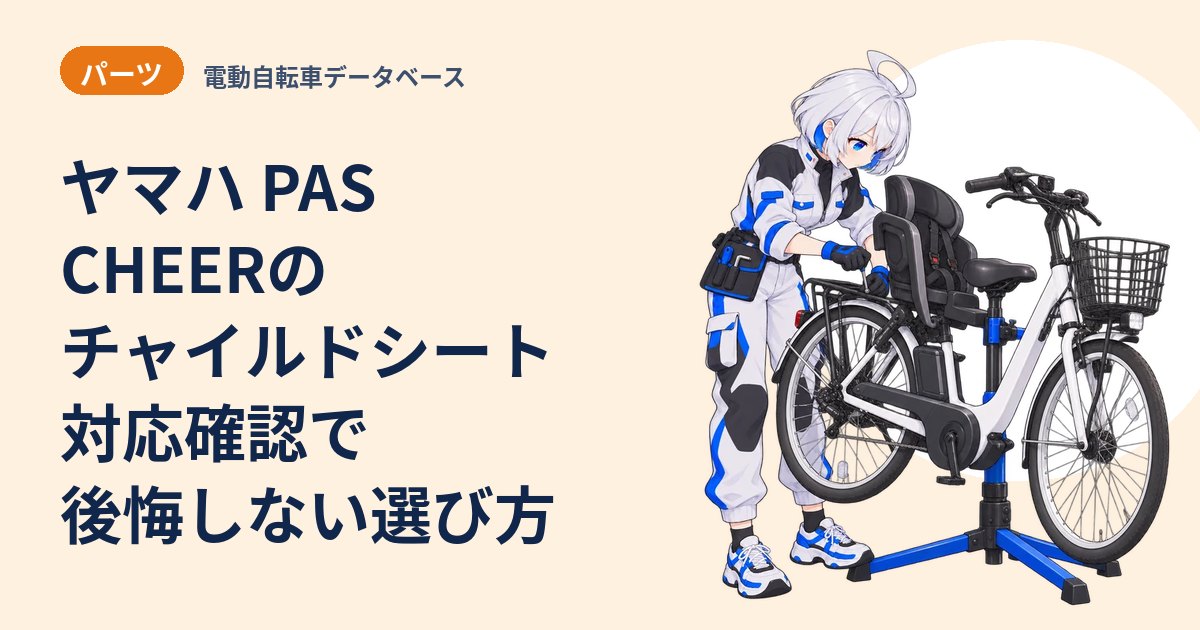 ヤマハ PAS CHEERのチャイルドシート 対応確認で後悔しない選び方