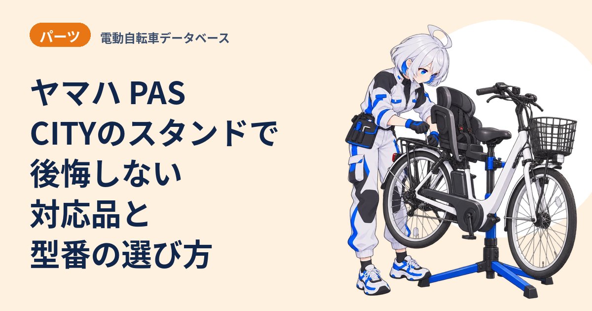 ヤマハ PAS CITYのスタンドで後悔しない 対応品と型番の選び方
