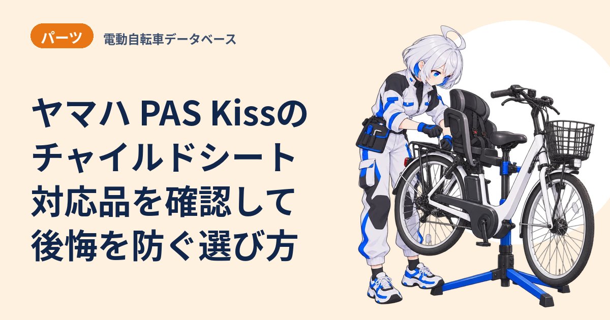 ヤマハ PAS Kissのチャイルドシート 対応品を確認して後悔を防ぐ選び方