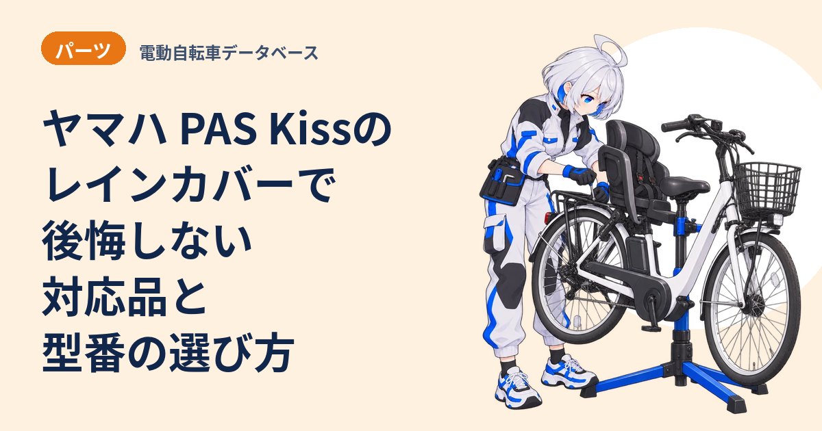 ヤマハ PAS Kissのレインカバーで後悔しない 対応品と型番の選び方