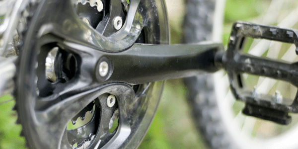 自転車のクランク部分